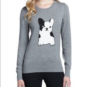 French Connection Bulldog Sequin Sweater